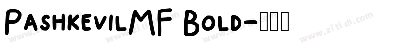 PashkevilMF Bold字体转换